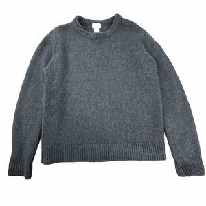 LL Bean Mens Sweater L- REG 100% Lambs Wool Blue